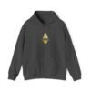 Goldener geometrischer Weihnachtsbaum-Hoodie – minimalistisches Golddesign