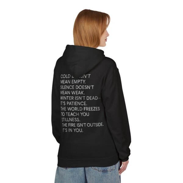 10214071369106571683_2048.jpeg Hoodie – Cold Heart Warm Soul Minimalistisches Poesie-Design – Unisex-Winter-Streetwear
