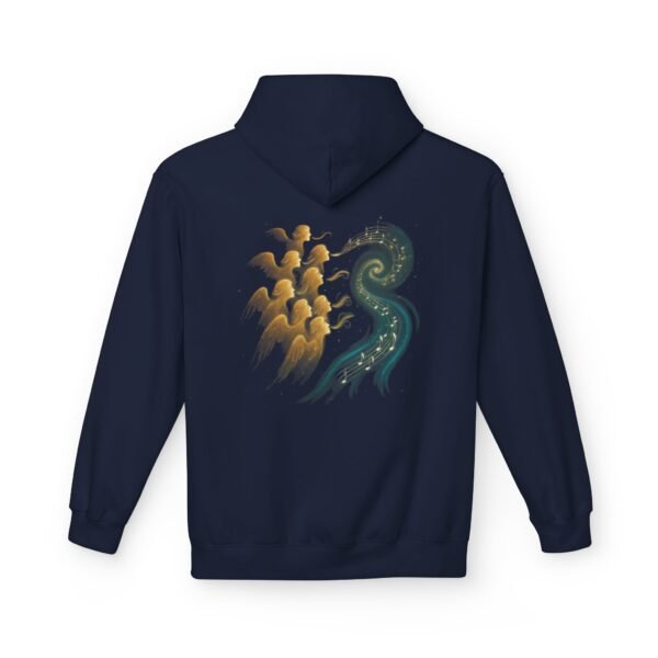 Himmelschor-Fleece-Hoodie – Design mit Engelschor am Nachthimmel