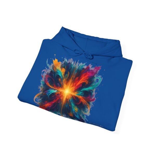 Abstract Color Explosion Hoodie - CHROMA NOVA Art in Motion Design