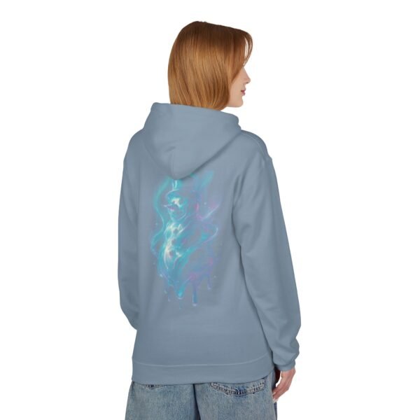 Aurora Schneemann Fleece-Hoodie – Schmelzendes Neon-Pastell-Design