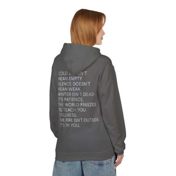 11225467187566849009_2048.jpeg Hoodie – Cold Heart Warm Soul Minimalistisches Poesie-Design – Unisex-Winter-Streetwear