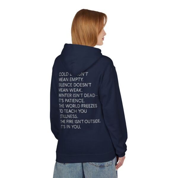 11375322912098480776_2048.jpeg Hoodie – Cold Heart Warm Soul Minimalistisches Poesie-Design – Unisex-Winter-Streetwear
