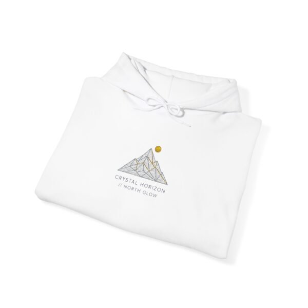 12100122732949353087_2048.jpeg Geometrischer Berg-Hoodie – Kristallhorizont // North Glow Design