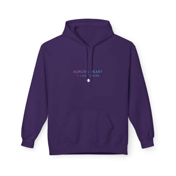 Fleece-Hoodie Aurora Heart Light Inside