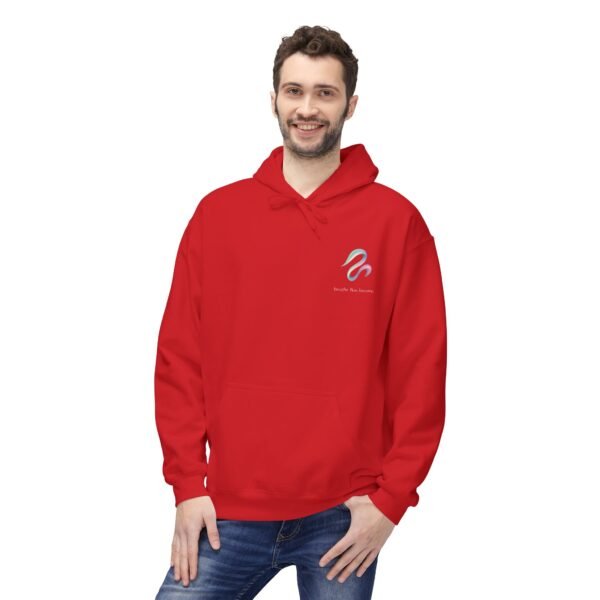 12227000456386221374_2048.jpeg Künstlerischer Fleece-Hoodie mit abstraktem Farbdesign und weichem Tragekomfort