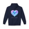 Fleece-Hoodie Aurora Heart Light Inside