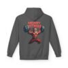 Hoodie – MERRY FITMAS Unisex Softstyle Fleece mit Barbell-Weihnachtsmann-Design