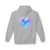 Fleece-Hoodie Aurora Heart Light Inside