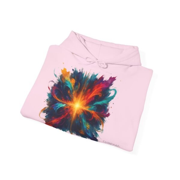 Abstract Color Explosion Hoodie - CHROMA NOVA Art in Motion Design
