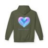Fleece-Hoodie Aurora Heart Light Inside