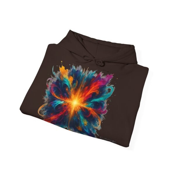 Abstract Color Explosion Hoodie - CHROMA NOVA Art in Motion Design