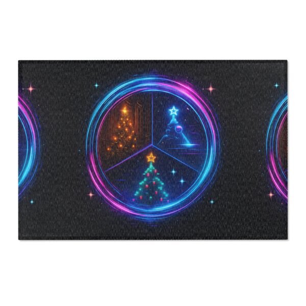 Teppich mit Zeitreiseportal Weihnachten 3025