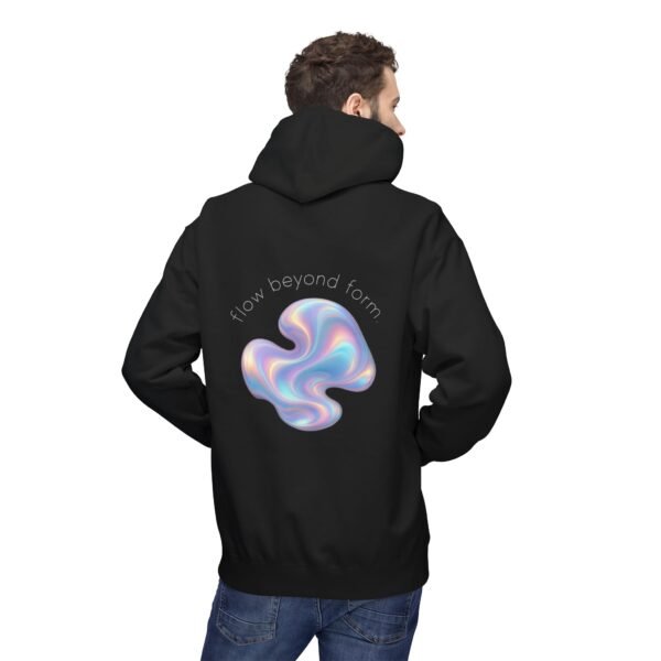 15581820445908727414_2048.jpeg Künstlerischer Fleece-Hoodie mit abstraktem Farbdesign und weichem Tragekomfort