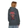 Hoodie – MERRY FITMAS Unisex Softstyle Fleece mit Barbell-Weihnachtsmann-Design