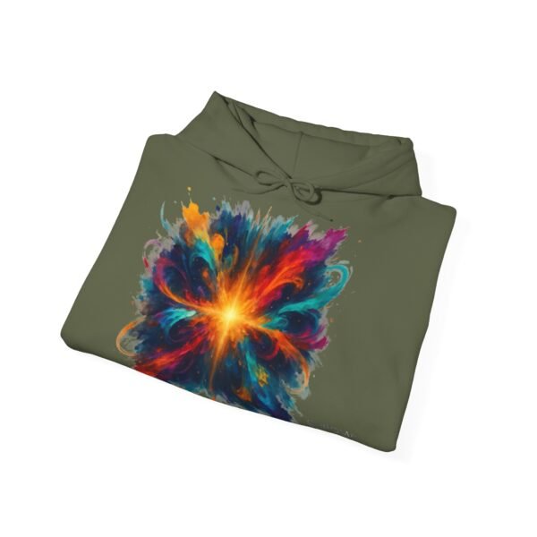 Abstract Color Explosion Hoodie - CHROMA NOVA Art in Motion Design