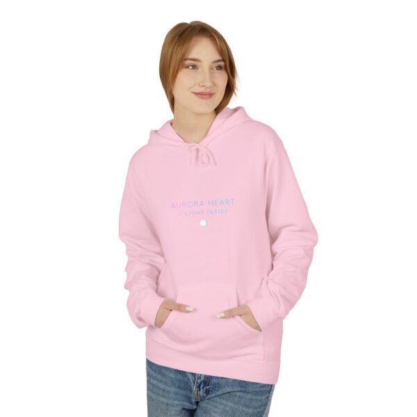 Fleece-Hoodie Aurora Heart Light Inside