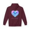 Fleece-Hoodie Aurora Heart Light Inside