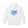 Fleece-Hoodie Aurora Heart Light Inside