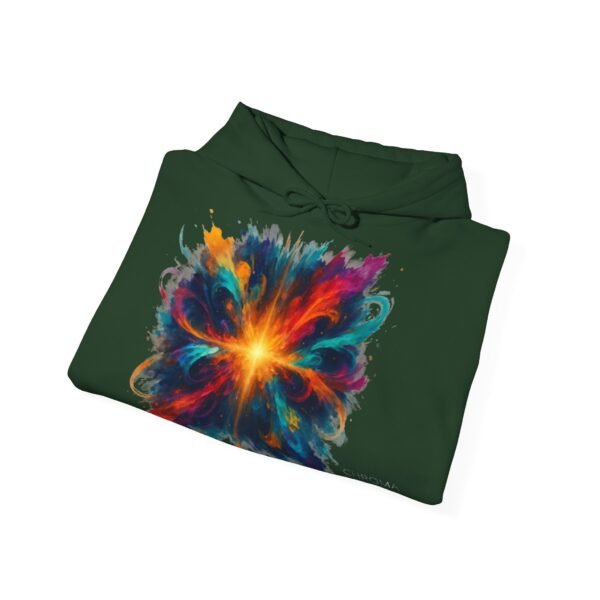 Abstract Color Explosion Hoodie - CHROMA NOVA Art in Motion Design