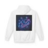 Fleece-Hoodie Cyber Sleigh Hyperdrive Futuristische Stadt Hologrammpakete
