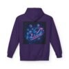 Fleece-Hoodie Cyber Sleigh Hyperdrive Futuristische Stadt Hologrammpakete