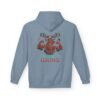 Fleece-Hoodie – Rentier-Bodybuilder-Design – ALL I WANT IS GAINS