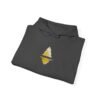 Goldener geometrischer Weihnachtsbaum-Hoodie – minimalistisches Golddesign