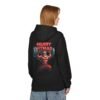 Hoodie – MERRY FITMAS Unisex Softstyle Fleece mit Barbell-Weihnachtsmann-Design