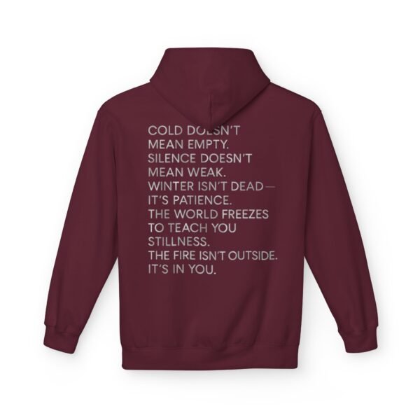 2212707397340792763_2048.jpeg Hoodie – Cold Heart Warm Soul Minimalistisches Poesie-Design – Unisex-Winter-Streetwear