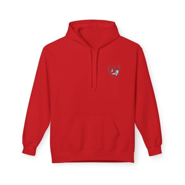 Fleece-Hoodie – Rentier-Bodybuilder-Design – ALL I WANT IS GAINS