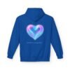 Fleece-Hoodie Aurora Heart Light Inside
