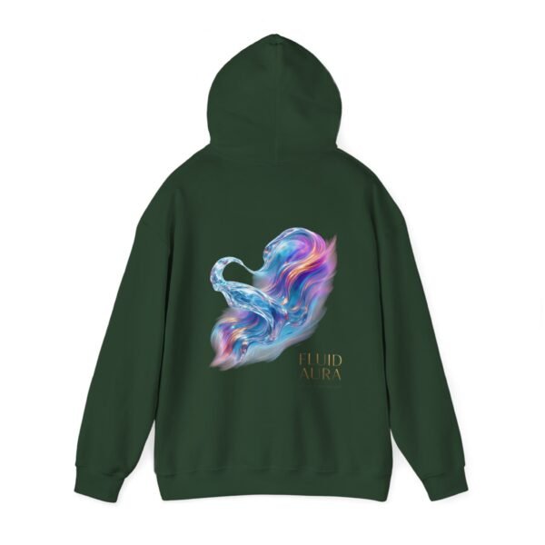 FLUID AURA Unisex-Hoodie – Sweatshirt mit abstrakter Kunst im Stil „Lichtenergie“