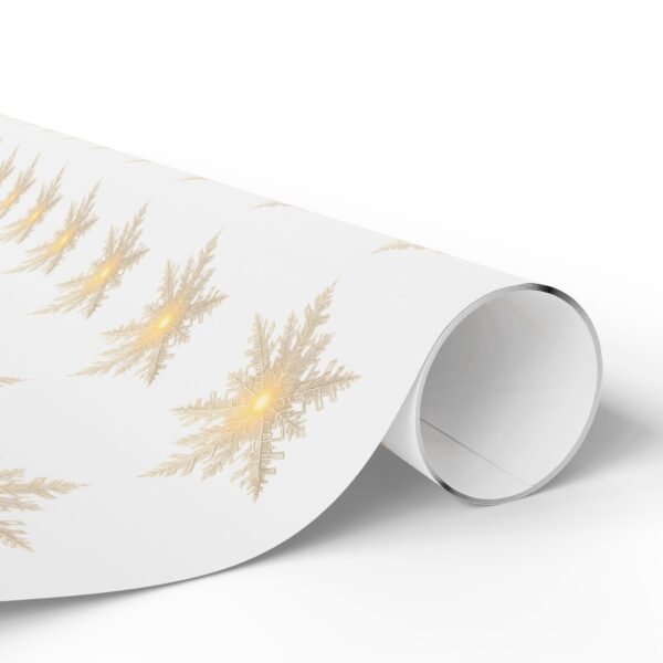 Elegantes Geschenkpapier mit Schneeflockenmotiven