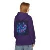 Fleece-Hoodie Cyber Sleigh Hyperdrive Futuristische Stadt Hologrammpakete