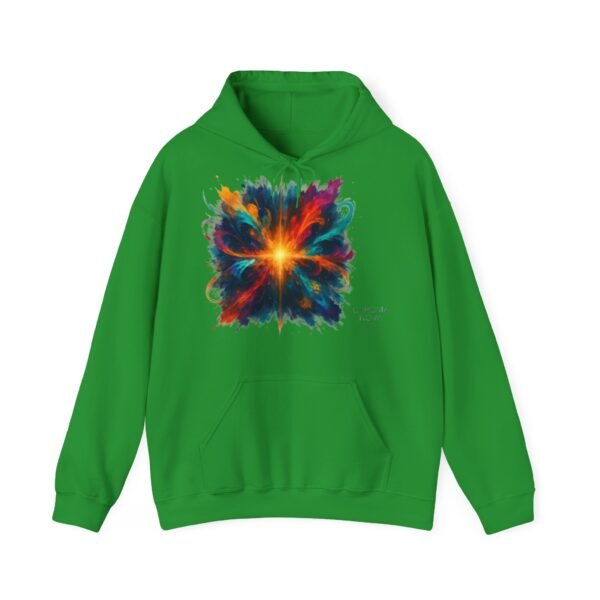Abstract Color Explosion Hoodie - CHROMA NOVA Art in Motion Design