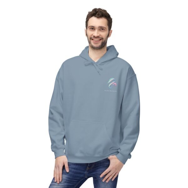 5090765227524883653_2048.jpeg Künstlerischer Fleece-Hoodie mit abstraktem Farbdesign und weichem Tragekomfort