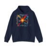 Abstract Color Explosion Hoodie - CHROMA NOVA Art in Motion Design