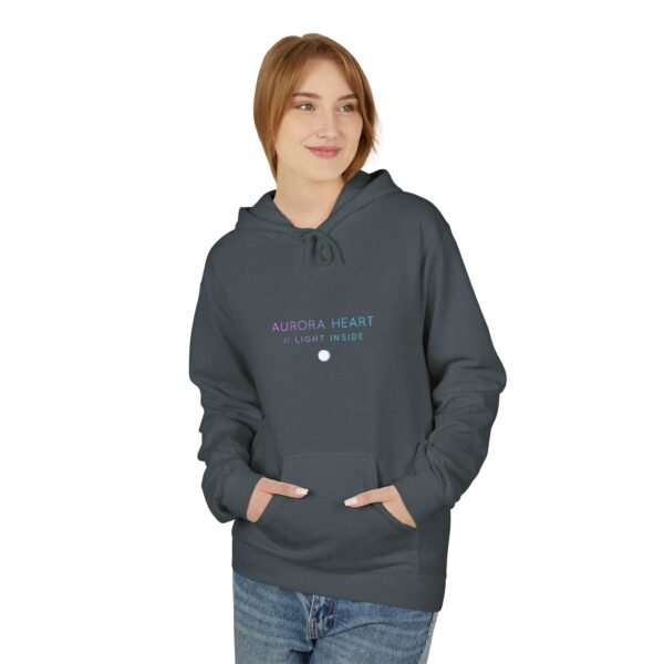 Fleece-Hoodie Aurora Heart Light Inside
