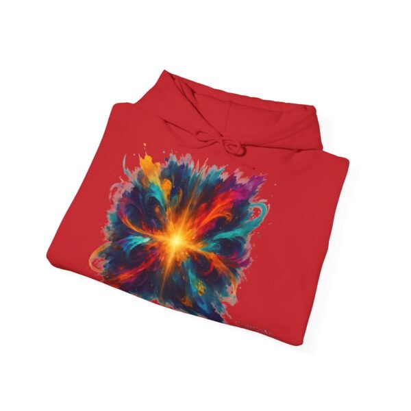 Abstract Color Explosion Hoodie - CHROMA NOVA Art in Motion Design