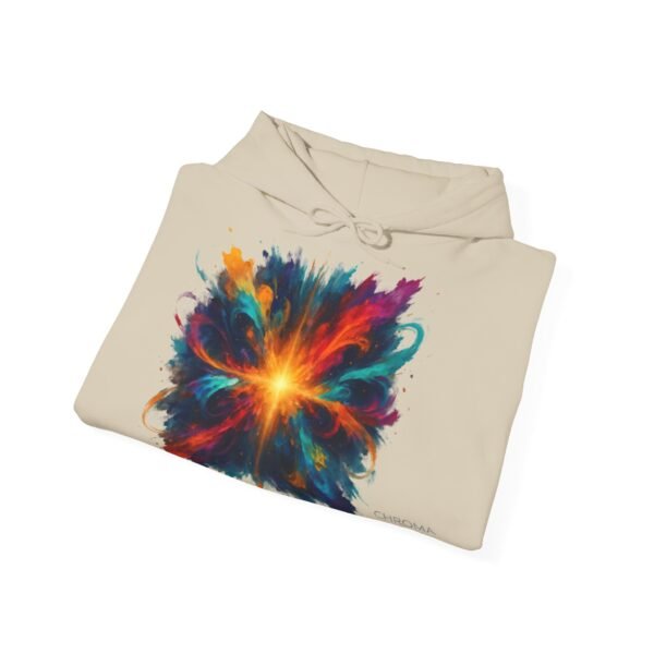 Abstract Color Explosion Hoodie - CHROMA NOVA Art in Motion Design