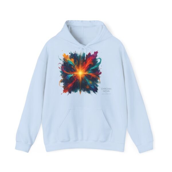 Abstract Color Explosion Hoodie - CHROMA NOVA Art in Motion Design