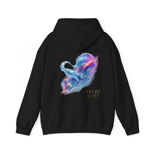 FLUID AURA Unisex-Hoodie – Sweatshirt mit abstrakter Kunst im Stil „Lichtenergie“