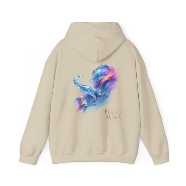 FLUID AURA Unisex-Hoodie – Sweatshirt mit abstrakter Kunst im Stil „Lichtenergie“