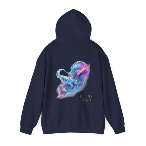 FLUID AURA Unisex-Hoodie – Sweatshirt mit abstrakter Kunst im Stil „Lichtenergie“