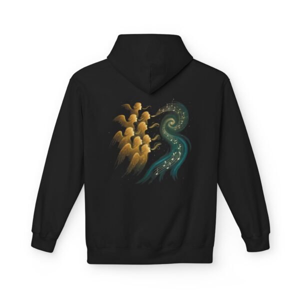 Himmelschor-Fleece-Hoodie – Design mit Engelschor am Nachthimmel
