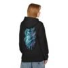 Aurora Schneemann Fleece-Hoodie – Schmelzendes Neon-Pastell-Design