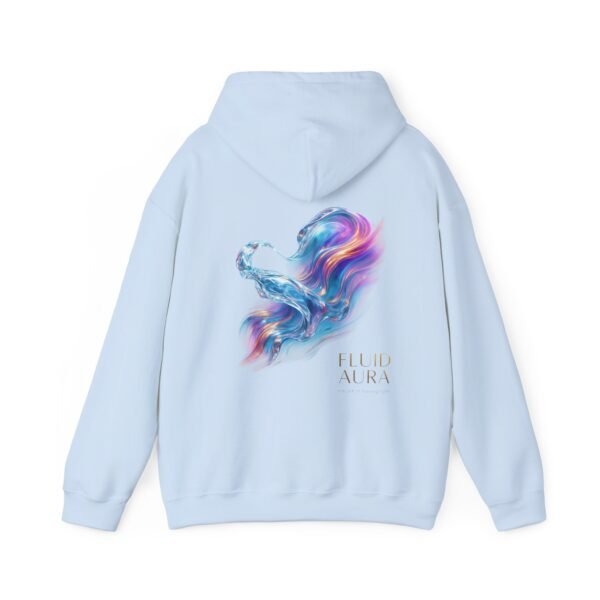 FLUID AURA Unisex-Hoodie – Sweatshirt mit abstrakter Kunst im Stil „Lichtenergie“