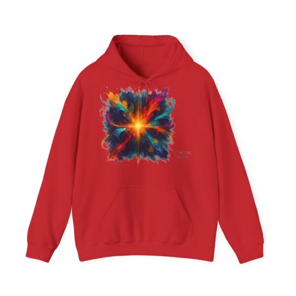 Abstract Color Explosion Hoodie - CHROMA NOVA Art in Motion Design