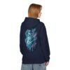 Aurora Schneemann Fleece-Hoodie – Schmelzendes Neon-Pastell-Design